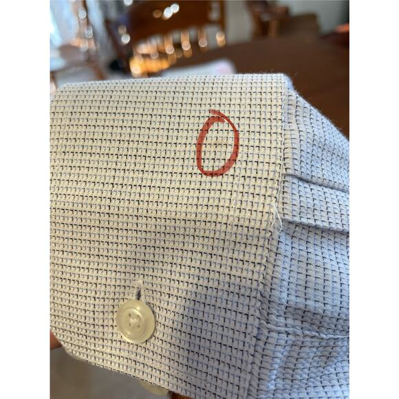 Vtg Joseph & Feiss All Cotton 16 32/33 Polo LongSleeve ButtonDownMade in Korea - Picture 9 of 9